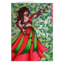 Jingle all the Way Belly Dancer Cards