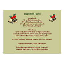 Jingle Bell Fudge Postcard