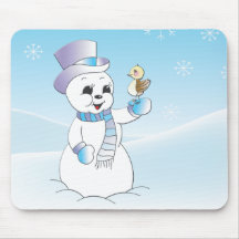 Jingle the Snowman Mousemat Mousepad