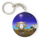 "Jinglz" Jingle Bell Lamb & Baby Jesus keychain