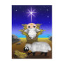 Jinglz™ Jingle Bell Lamb & Baby Jesus postcard