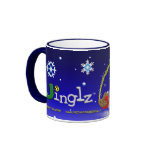 "Jinglz" Jingle Bell Santa mug (version 1)