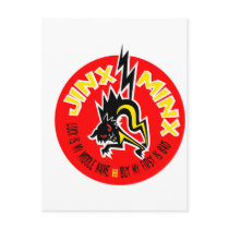 JINX MINX red & yellow Post Card