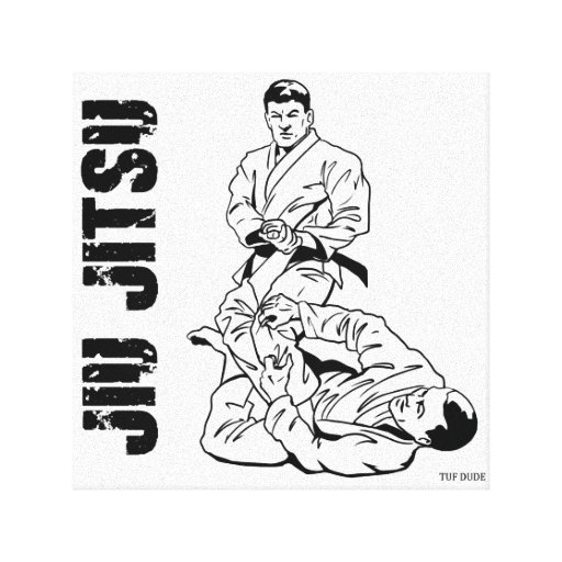 Jiu Jitsu Canvas Print Stretched Canvas Prints | Zazzle