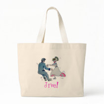 Jive Fun! swing dancing rock and roll Tote Bags