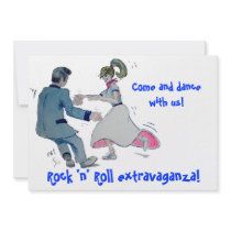 Jive Fun! swing dancing rock and roll Invitations