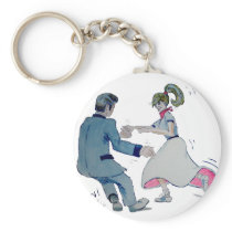 Jive Fun! swing dancing rock and roll Keychains