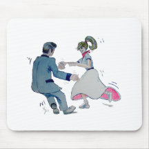 Jive Fun! swing dancing rock and roll Mouse Pad