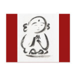 Jizo Red Postcard