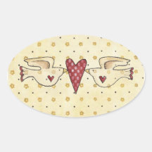 jlove birds oval stickers