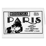 Joan Crawford PARIS 1926 Greeting Card