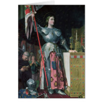 Joan of Arc  at the Coronation of King Charles Cards