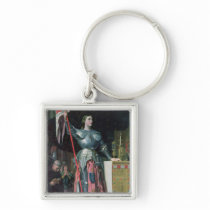 Joan of Arc  at the Coronation of King Charles Key Chain