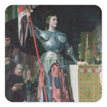 Joan of Arc  at the Coronation of King Charles Stickers