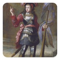Joan of Arc  Before Orleans Square Stickers