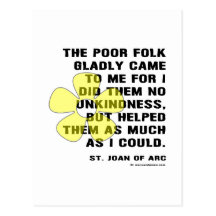 Joan of Arc Kindess Post Cards