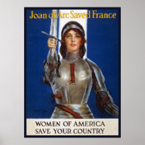 Joan of Arc, Save Your Country Posters