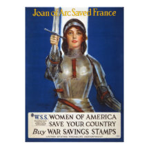 Joan of Arc World War I Buy War Saving Stamps Photographic Print