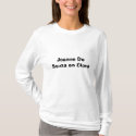 Joanne De Souza on Clova t-shirts