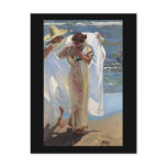 Joaquín Sorolla y Bastida After The Bath Postcard