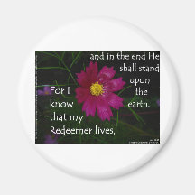 Job 19:25 I know that my Redeemer Lives! Magnets
