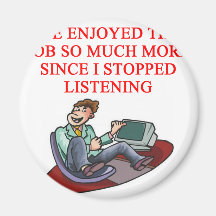 JOB  joke Fridge Magnet
