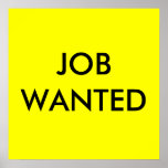 JOB WANTED posters