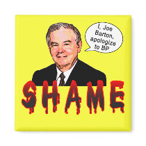 Joe Barton SHAME T-shirts, Buttons Fridge Magnets