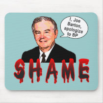 Joe Barton SHAME T-shirts, Buttons Mouse Mats