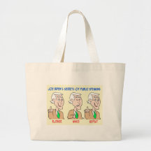 Joe Biden blather wince repeat Tote Bag