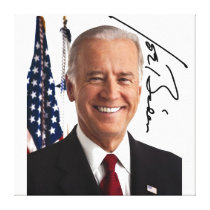 Joe Biden Signature Canvas Print