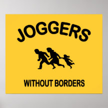 Joggers Without Borders Print
