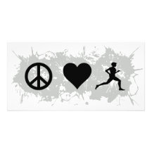 Jogging 1 photo card template
