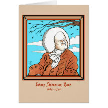Johann Sebastian Bach Greeting Card