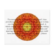 Johann Wolfgang von Goethe QUOTATION Postcard