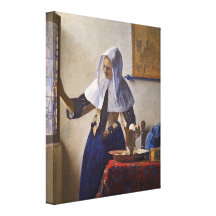Johannes Vermeer - Woman with a Water Pitcher Canvas Prints