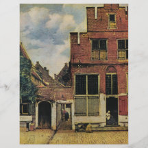 Johannes Vermeer's Street in Delft (circa 1660) Custom Flyer