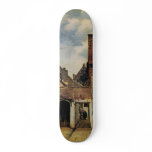 Johannes Vermeer's Street in Delft (circa 1660) skateboards