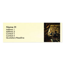 Johannes Vermeer's The Art of Painting circa 1668 Business Card Templates