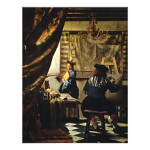 Johannes Vermeer's The Art of Painting circa 1668 Personalized Invites