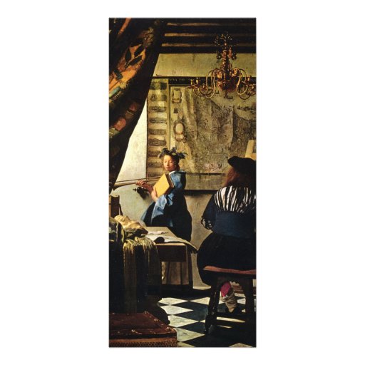 Johannes Vermeer's The Art of Painting circa 1668 Full Colour Rack Card