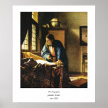 Johannes Vermeer's The Geographer (circa 1669) Print