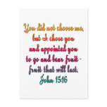 John 15:16 postcards