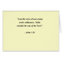 JOHN 1:23 cards