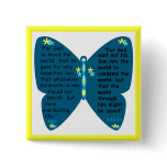 John 3: 16- 17 butterfly blue button