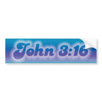 John 3:16 3 bumper stickers