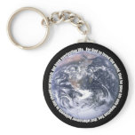 John 3:16 around Earth keychains