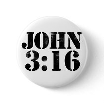 John 3:16 pinback buttons