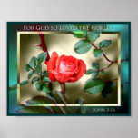 John 3:16 canvas print