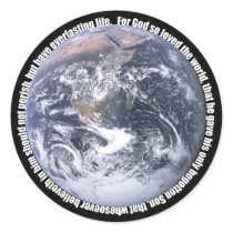 John 3:16-Earth-Sticker